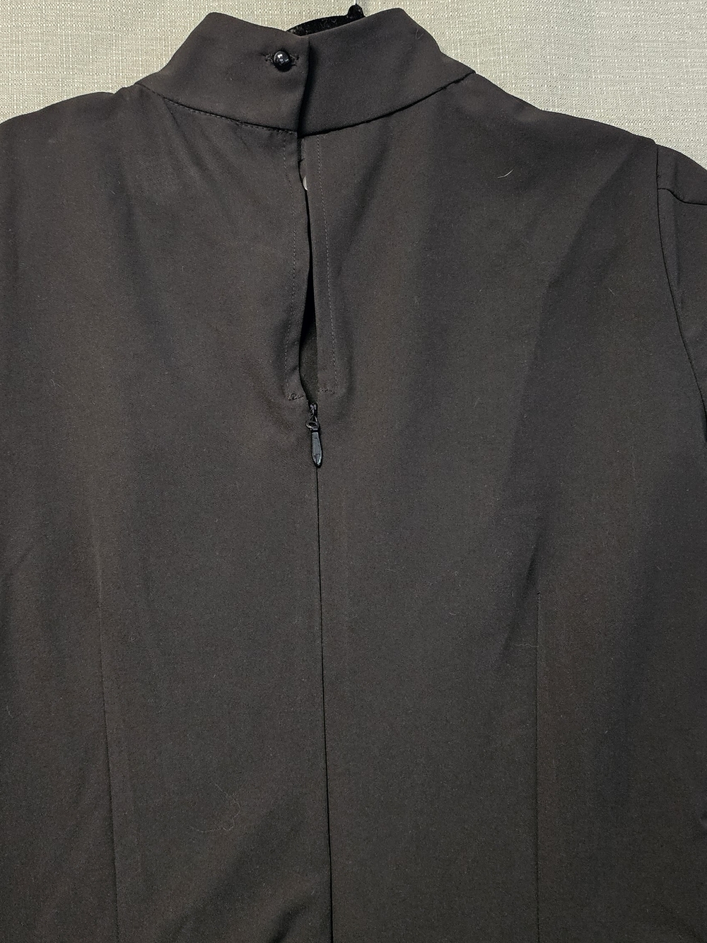 NWT *Missing Collar* DEANDRI Roselle Long Dress w/ Pockets Black - Picture 5 of 10